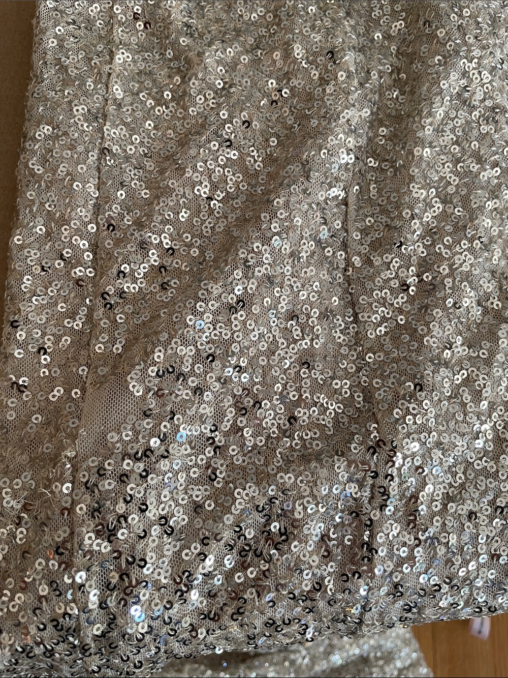 Lulus Velenia Champagne Sequin Halter Mermaid Maxi Dress Size Medium NEW W/ Tag - Picture 9 of 9